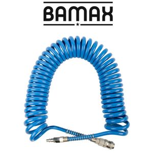Spiral Polyp Hose Blue 6.5mmx10mmx12m With Quick Couplers Bx15pu12-6,5